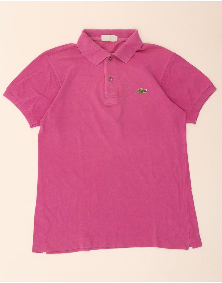 Polo Lacoste para hombre talla 3 pequeño algodón rosa
