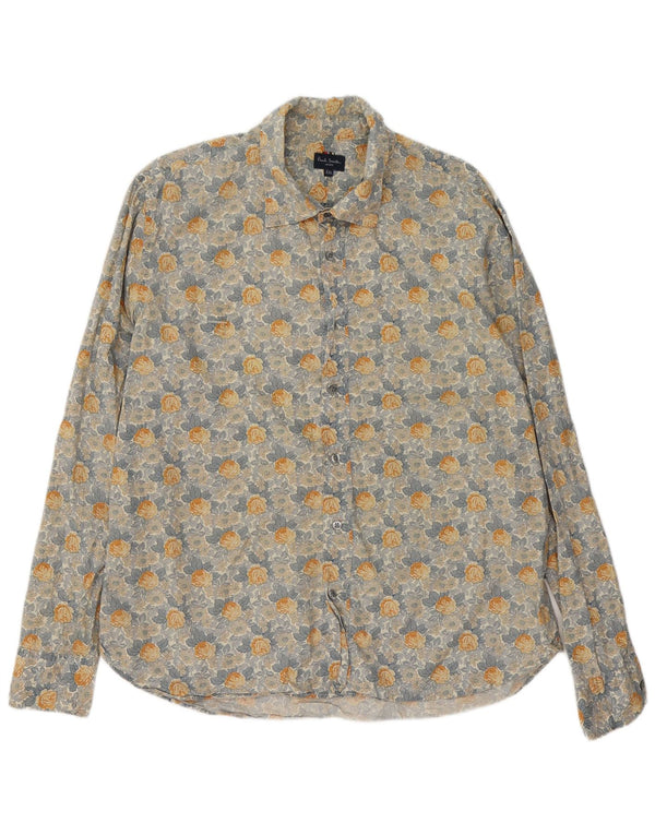 Paul Smith Camisa para hombre 2XL Algodón floral multicolor