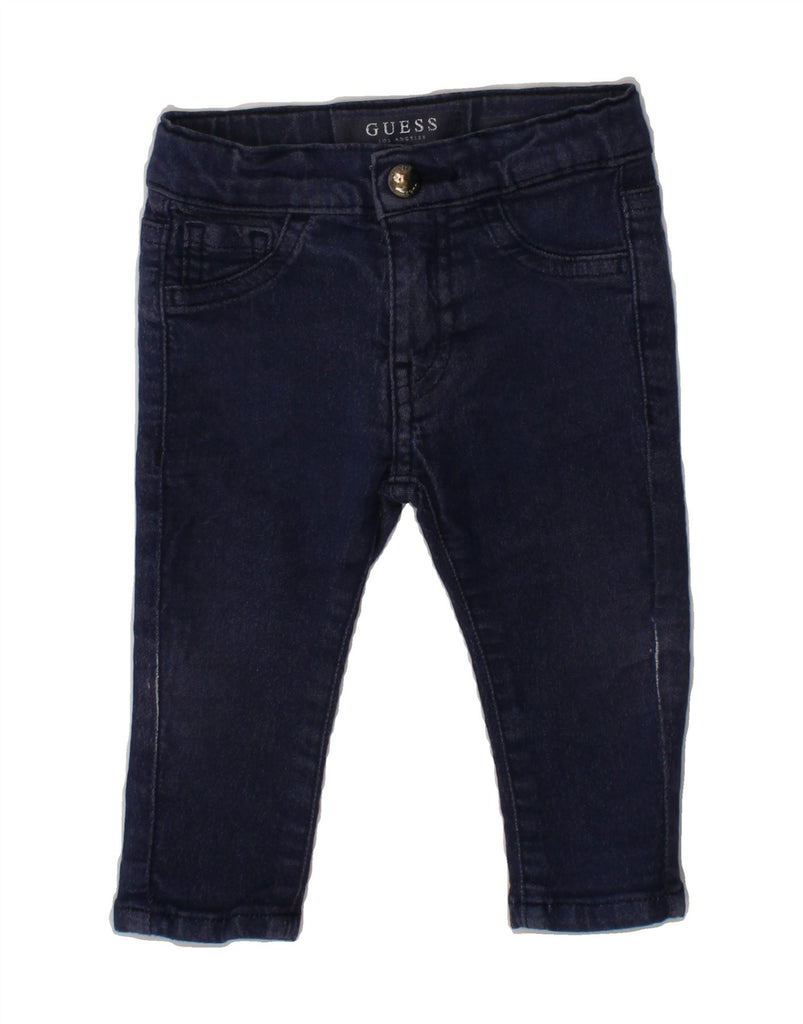 GUESS Baby Girls Skinny Jeans 6-9 Months W16 L8 Navy Blue Vintage Guess and Second-Hand Guess from Messina Hembry 