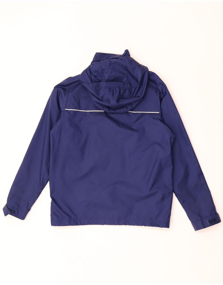 Adidas Chaqueta impermeable con capucha para niño 11-12 años Azul marino Nylon