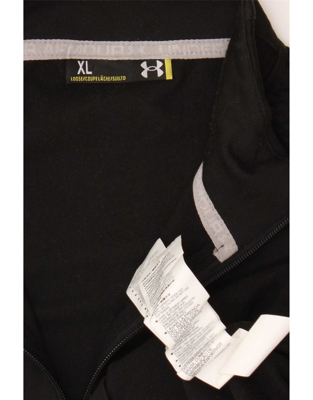Under Armour Chaqueta de chándal para hombre XL Poliéster negro