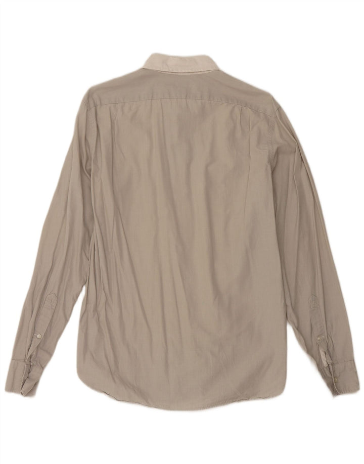 J. Crew Camisa ajustada para hombre de algodón gris medio