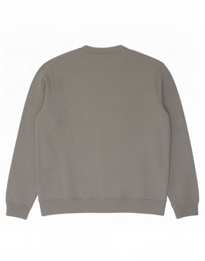 Zara Hombre Sudadera Jumper 2XL Gris Algodón