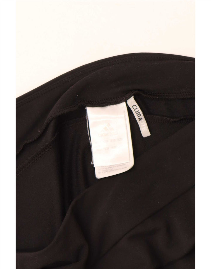 Adidas Mujer Climalite Chándal Pantalones UK 14 Mediano Negro Poliéster