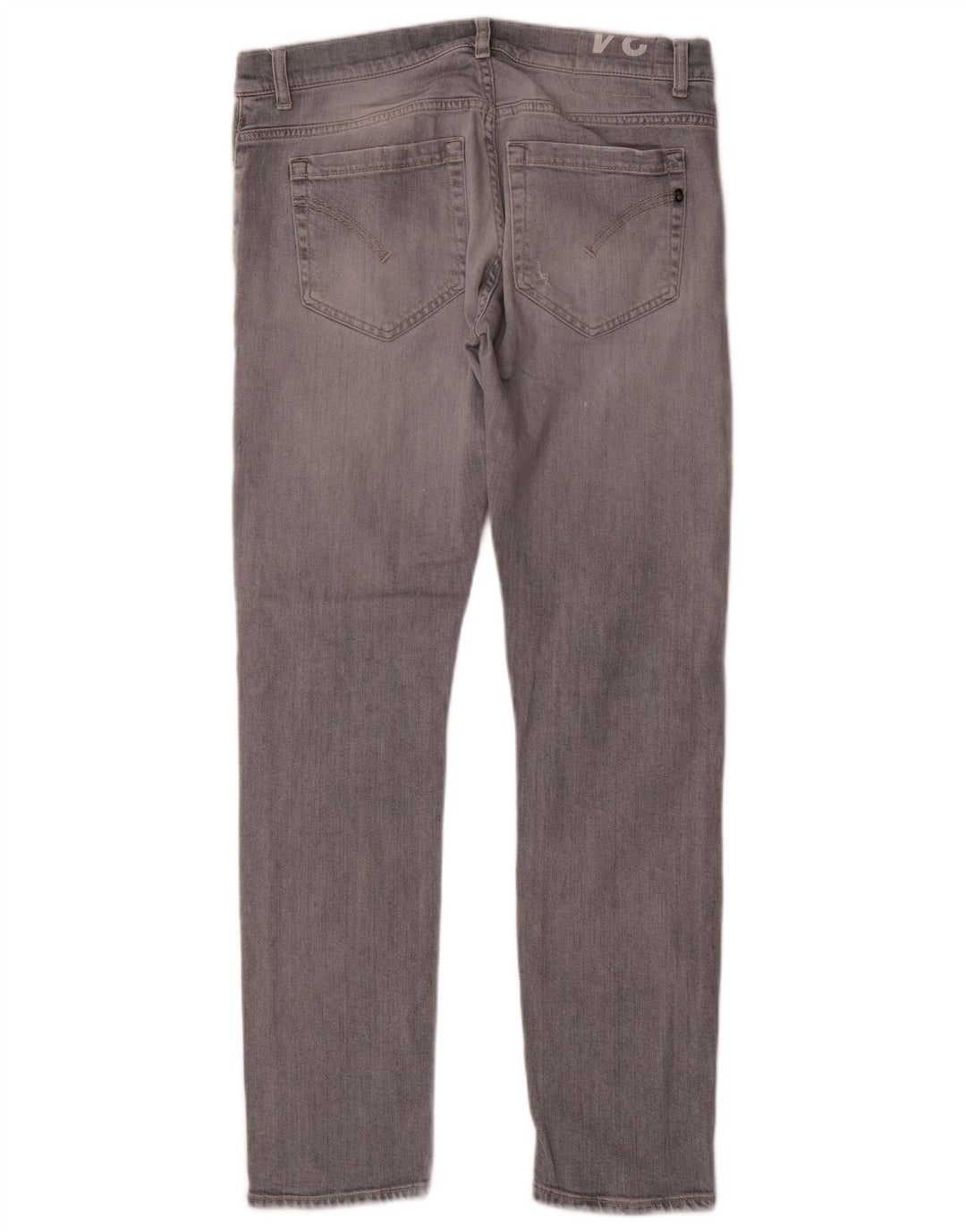 DONDUP Vaqueros Rectos Mujer W34 L31 Algodón Gris