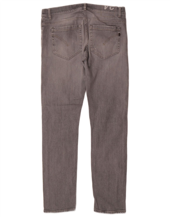 DONDUP Vaqueros Rectos Mujer W34 L31 Algodón Gris
