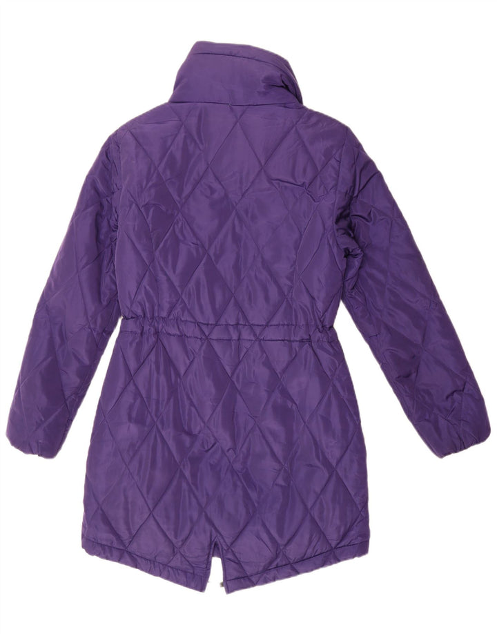 Marks & Spencer Abrigo acolchado para mujer UK 8 Small Poliéster morado