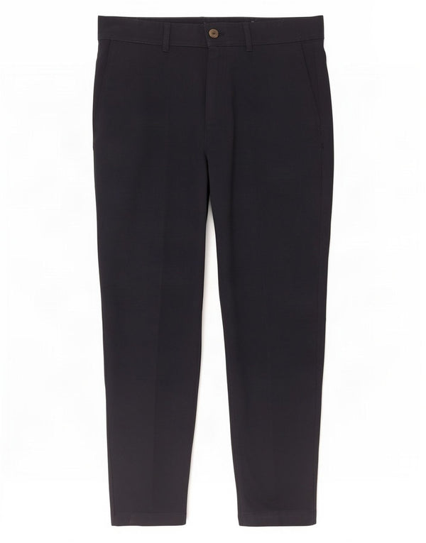 Zara Pantalón de traje ajustado para hombre EU 44 Large W34 L28 Azul marino Poliéster