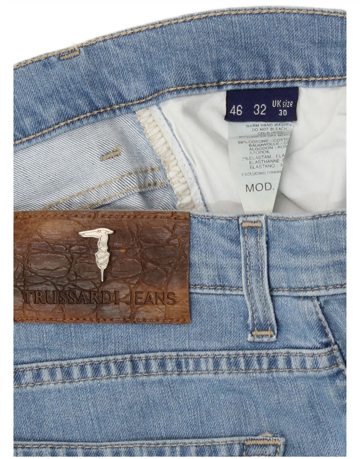 Vaqueros Trussardi Mujer Rectos W30 L29 Azul Algodón
