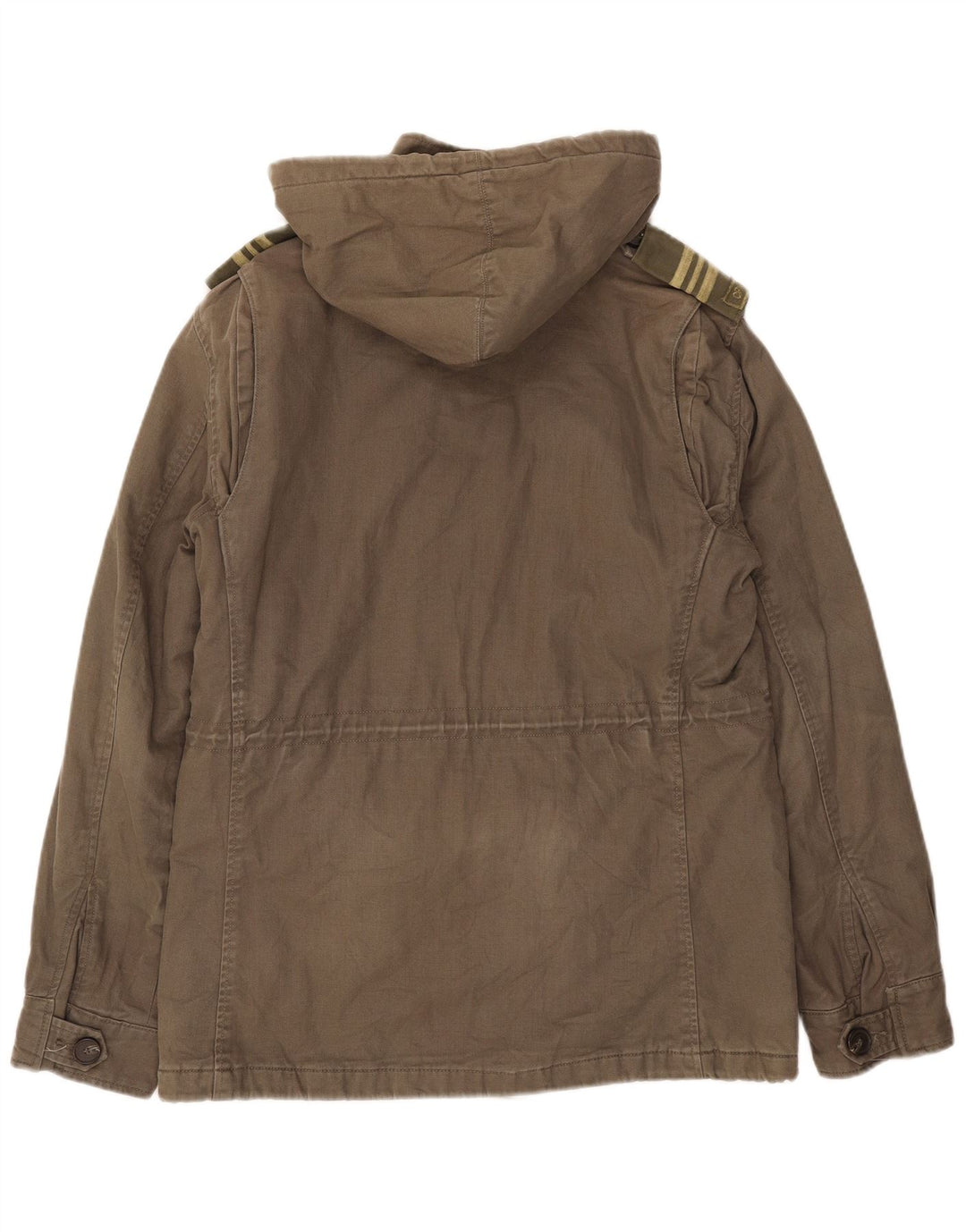Levi's Chaqueta militar con capucha para hombre UK 38 Algodón caqui mediano