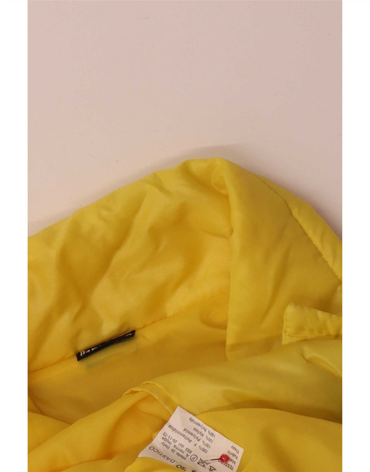 Chaqueta bomber vintage para hombre IT 48 Poliamida color block amarillo medio