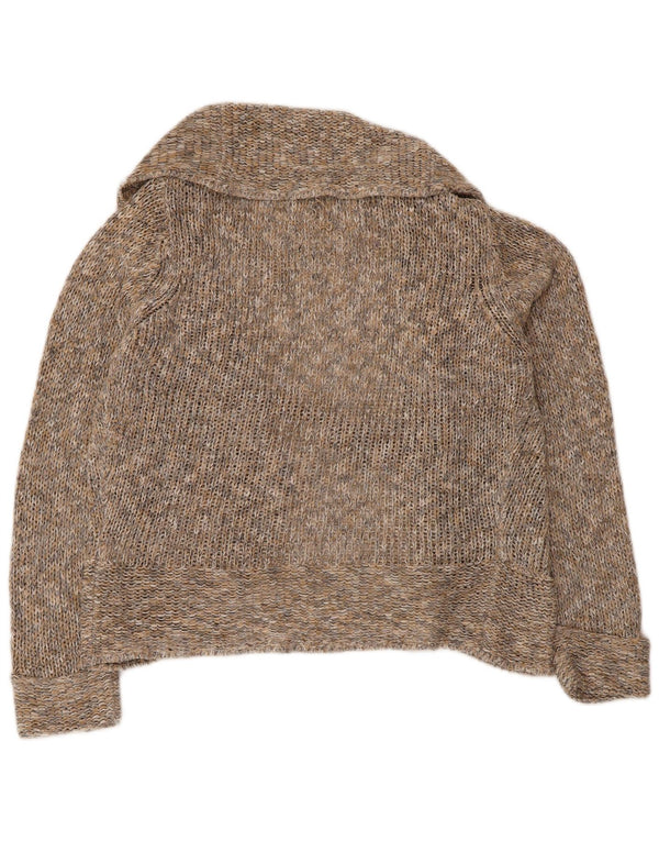 Marks & Spencer Suéter tipo cárdigan para mujer UK 42 Acrílico jaspeado beige mediano