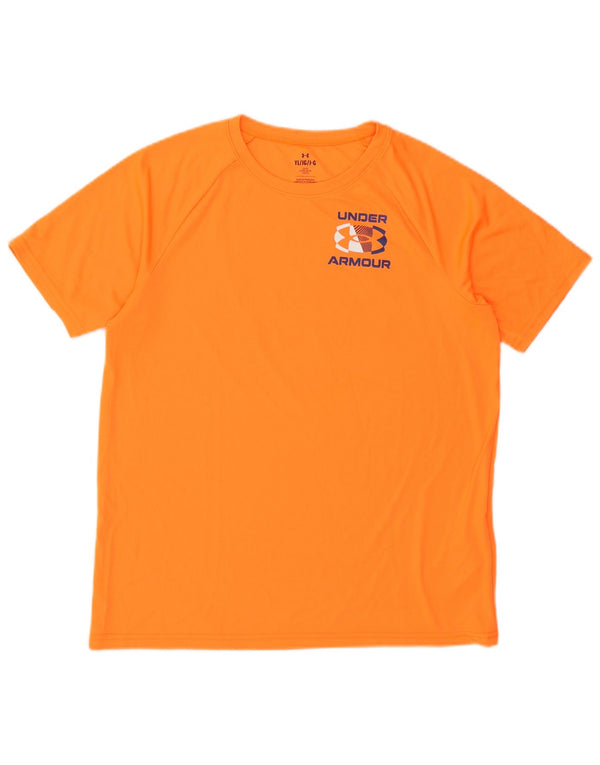 Under Armour Camiseta gráfica para niños 11-12 años Grande Naranja Poliéster