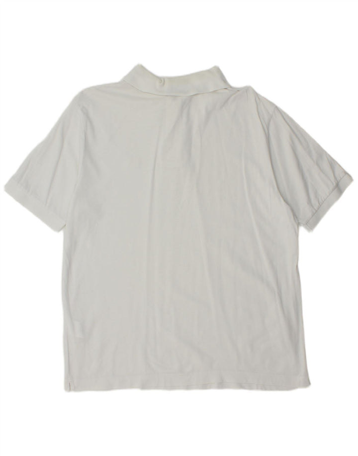 Sergio Tacchini Polo Hombre IT 50 Medio Algodón Blanco