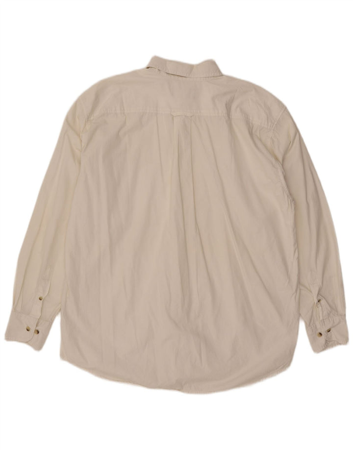 Camisa Lee para hombre grande de algodón blanco