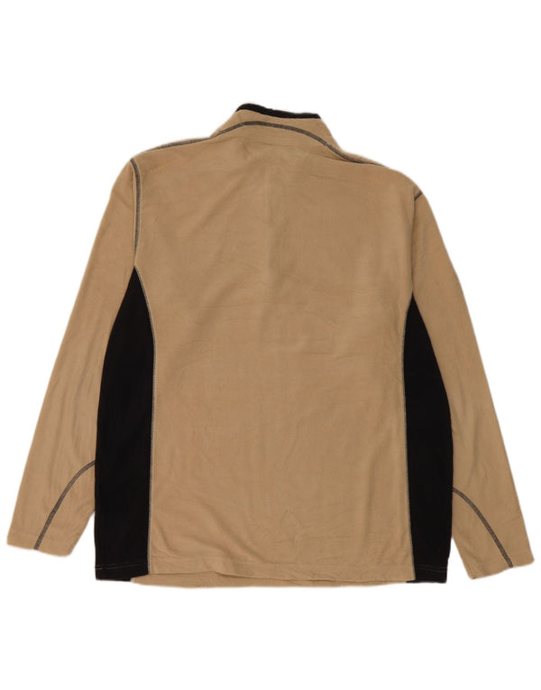 Columbia Jersey De Forro Polar Con Cremallera Y Cuello Para Hombre Poliéster Color Block Beige Grande