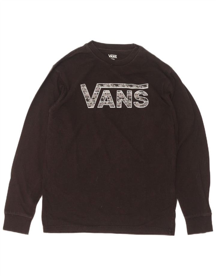 Vans Hombre Graphic Top Manga Larga Pequeño Algodón Negro