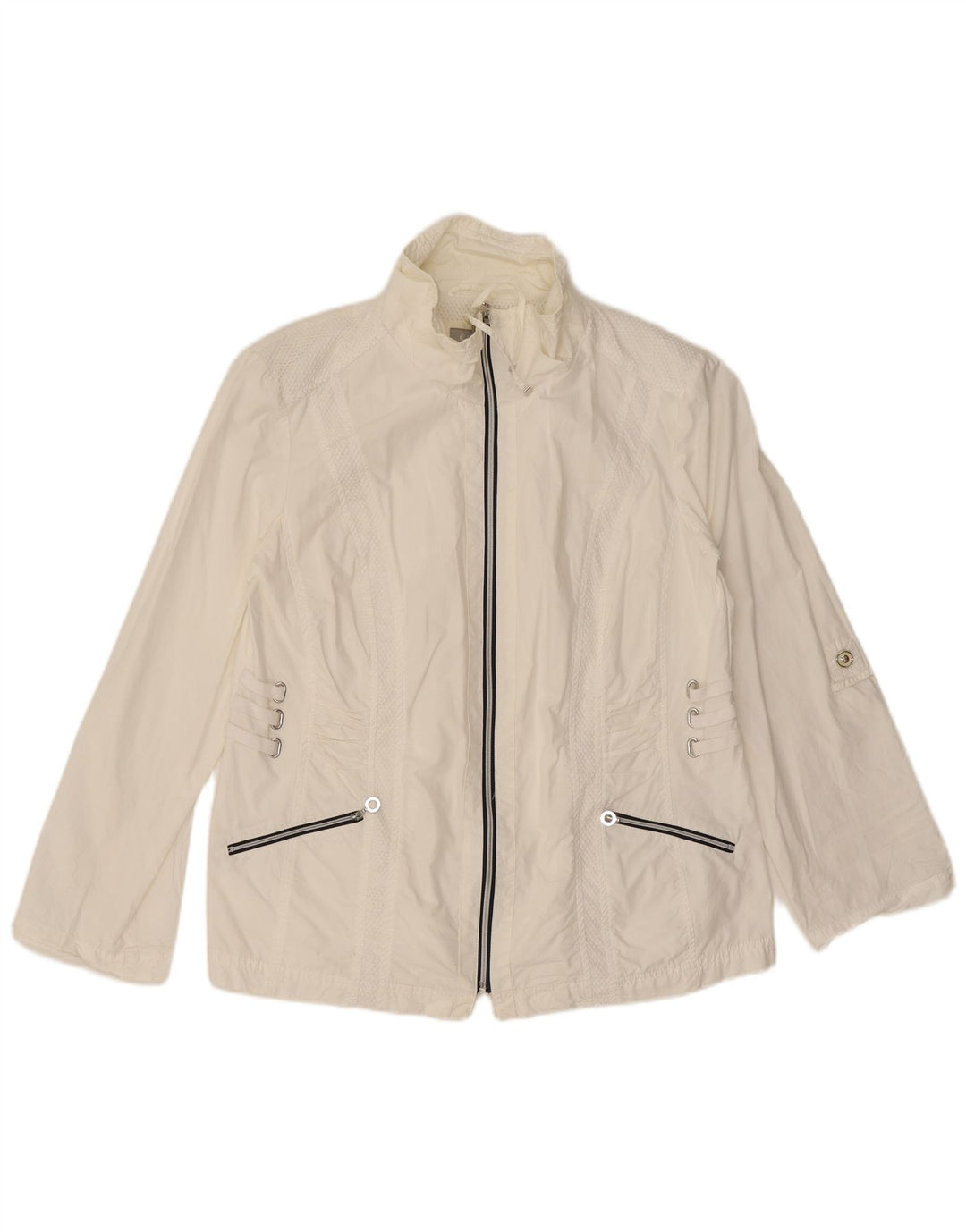 Canda Chaqueta impermeable para mujer EU 48 2XL Blanco Poliéster