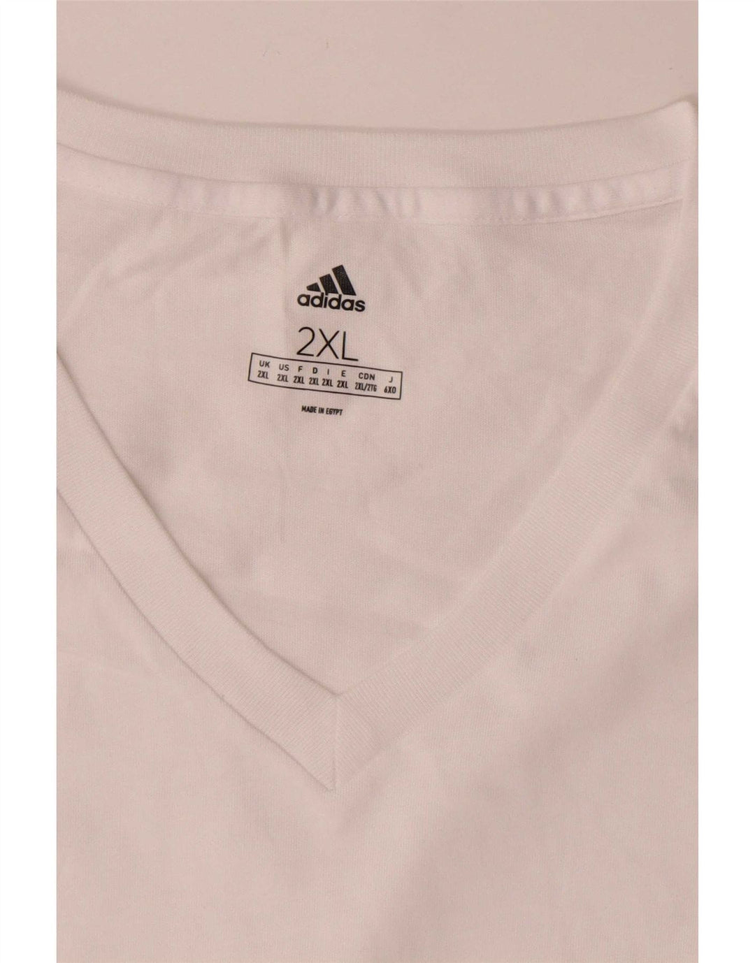 Adidas Camiseta Hombre Top 2XL Blanco Algodón