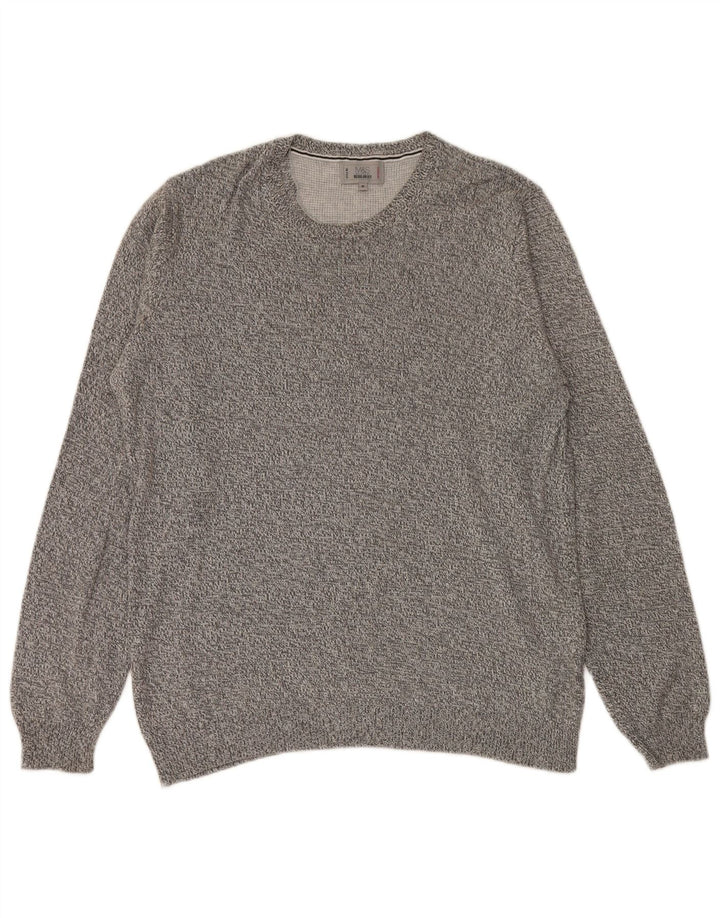 Marks & Spencer Suéter De Cuello Redondo Para Hombre Gris Medio Moteado