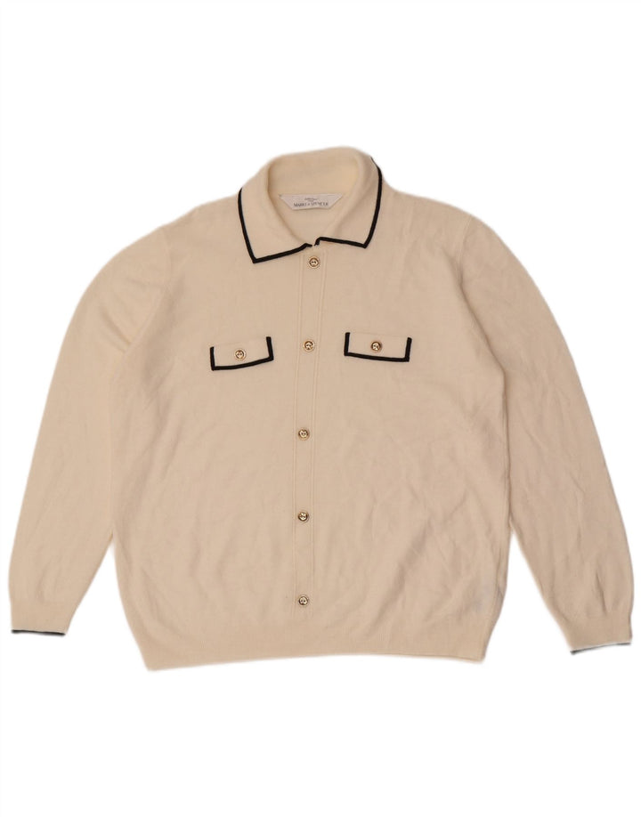 Marks & Spencer Suéter tipo cárdigan St. Michael para mujer Reino Unido 46 Grande Blanco roto