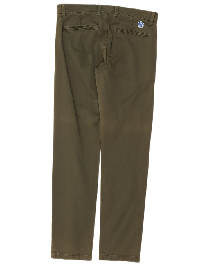 NORTH SAILS Pantalón chino recto para hombre W30 L32 Algodón verde