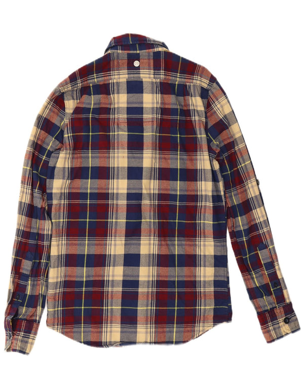 Superdry Camisa De Franela De Algodón Con Cuadros Multicolores Pequeños
