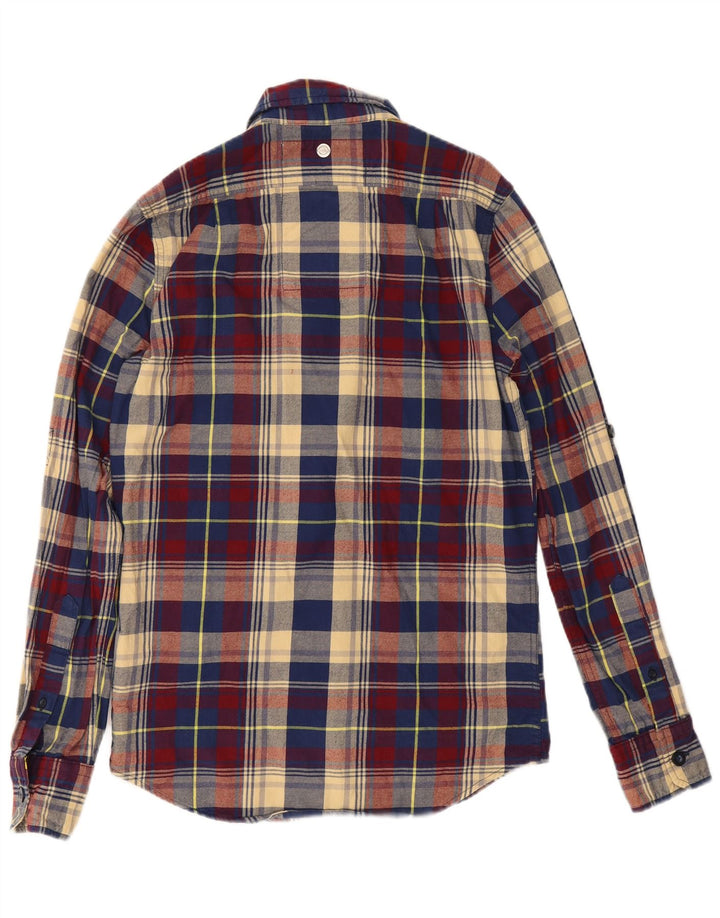 Superdry Camisa De Franela De Algodón Con Cuadros Multicolores Pequeños