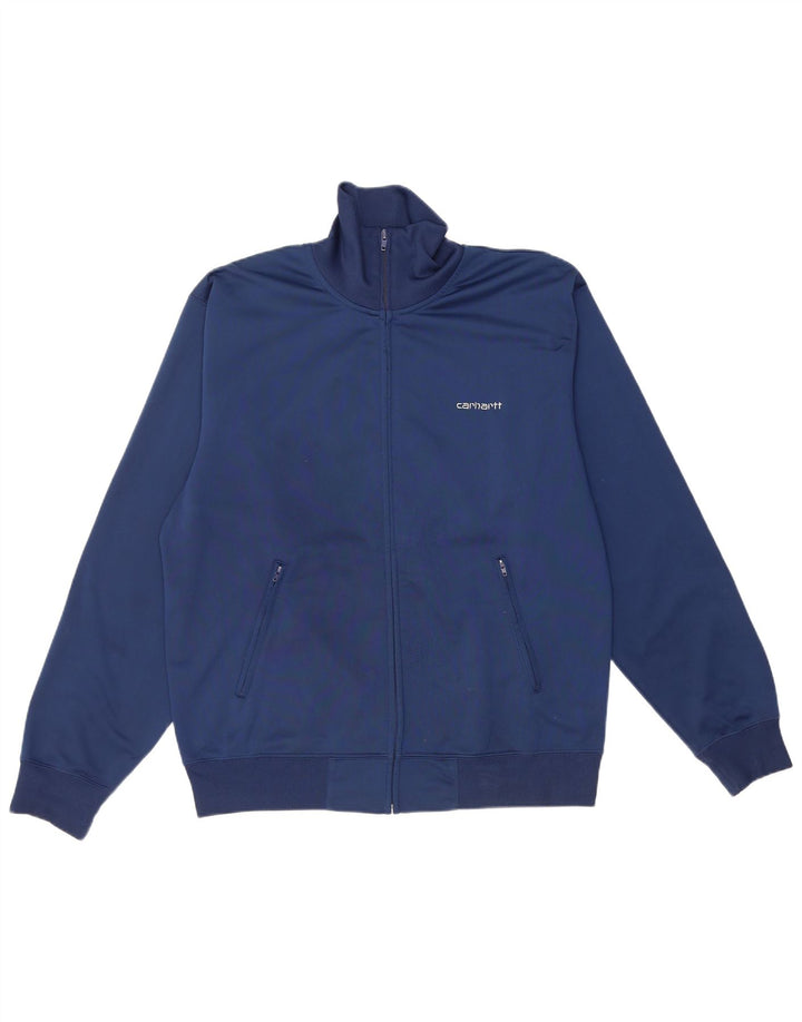 Carhartt Mens Chándal Top Chaqueta Grande Azul Marino
