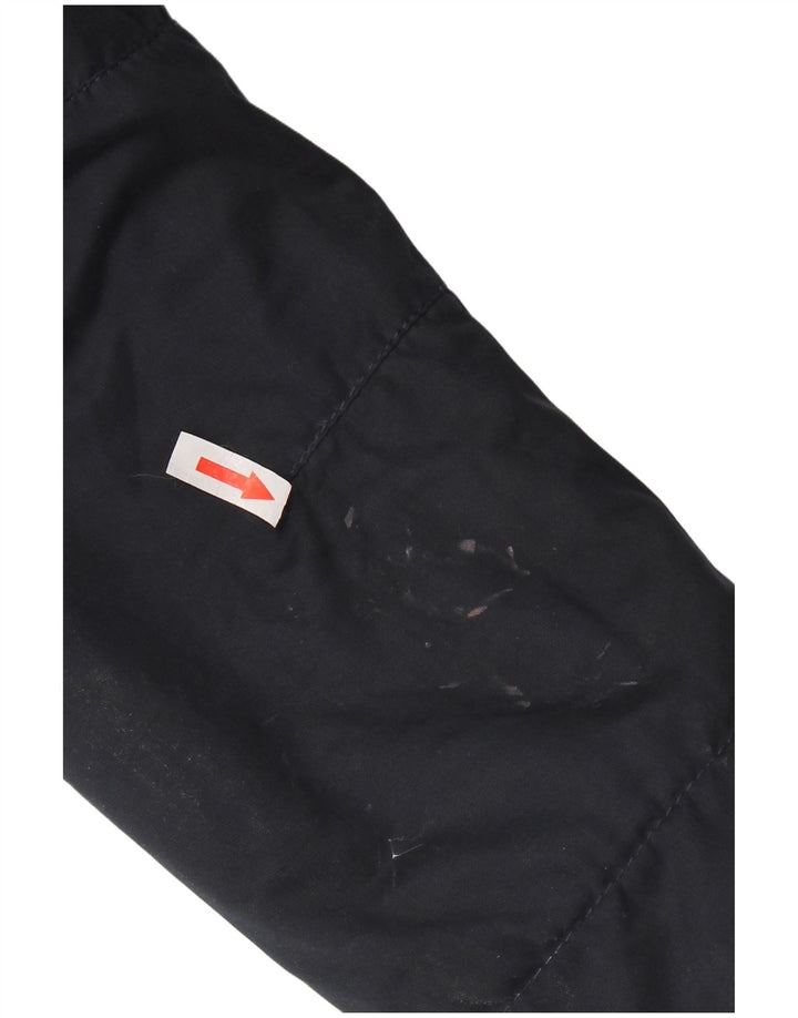 Superdry Parka Sherpa con capucha para hombre, talla 38, poliéster azul marino mediano