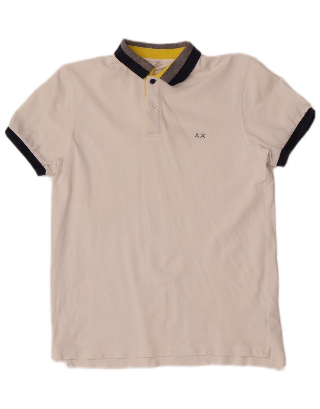 Sun68 Polo para niño 11-12 años Blanco Algodón