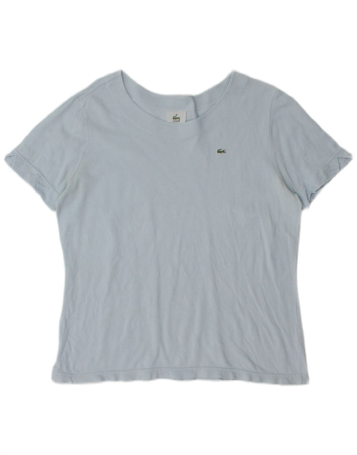 Camiseta Lacoste Mujer Top Talla 48 XL Algodón Azul