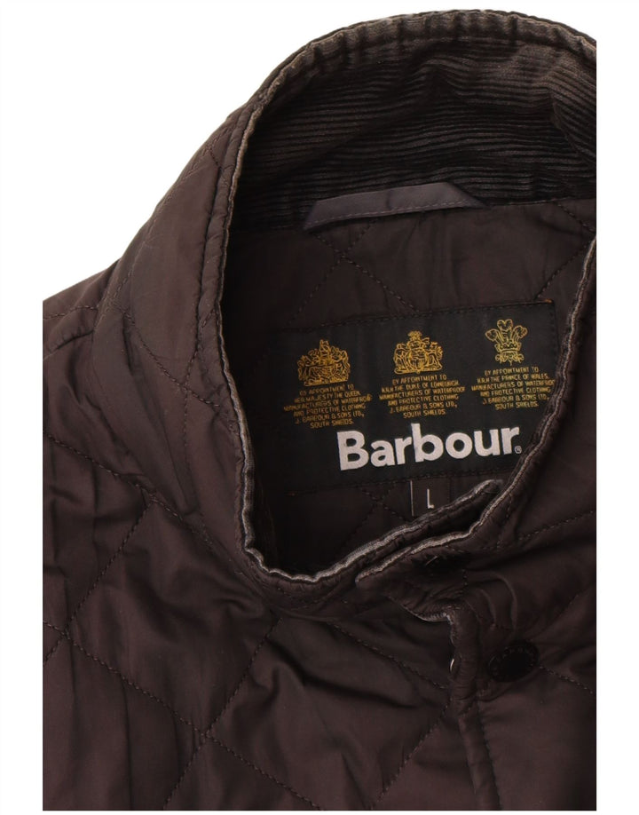 Barbour Chaqueta acolchada para hombre Reino Unido 40 Grande Negro