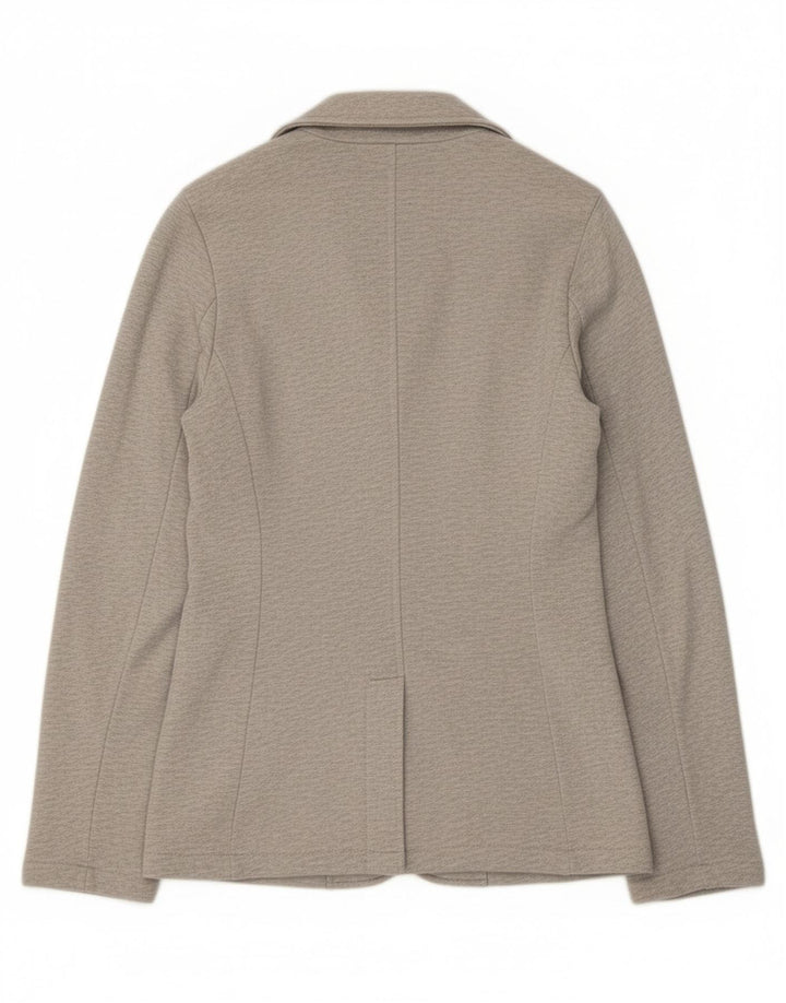 Sun68 Chaqueta tipo blazer de 2 botones para mujer UK 44 Algodón gris medio