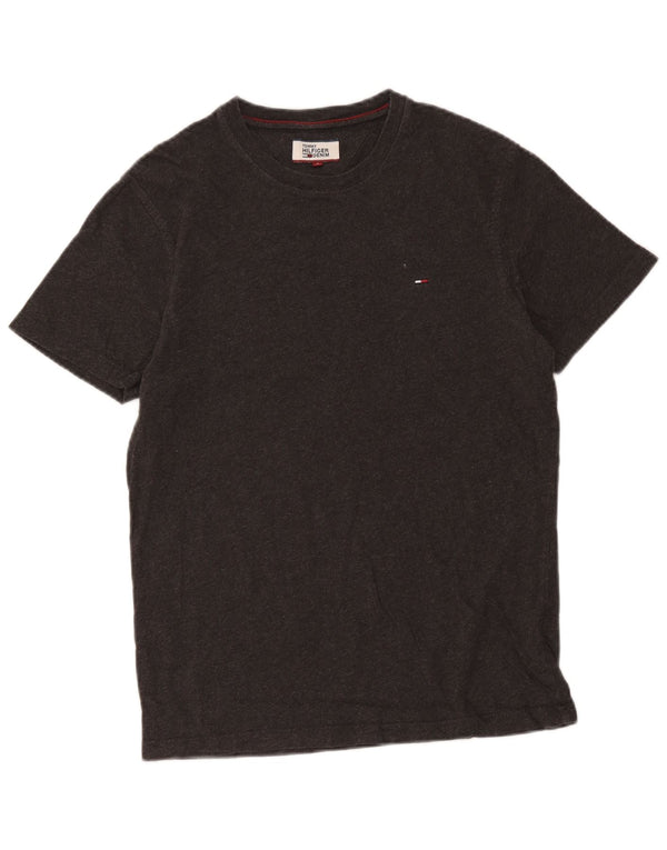 Tommy Hilfiger - Camiseta para hombre, talla pequeña, algodón gris