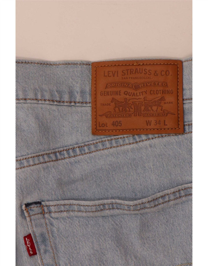 Levi's Mens 405 pantalones cortos de mezclilla W34 algodón azul grande