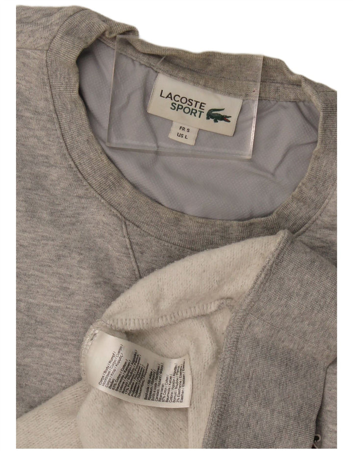 Lacoste - Sudadera para hombre, talla 5, algodón gris grande