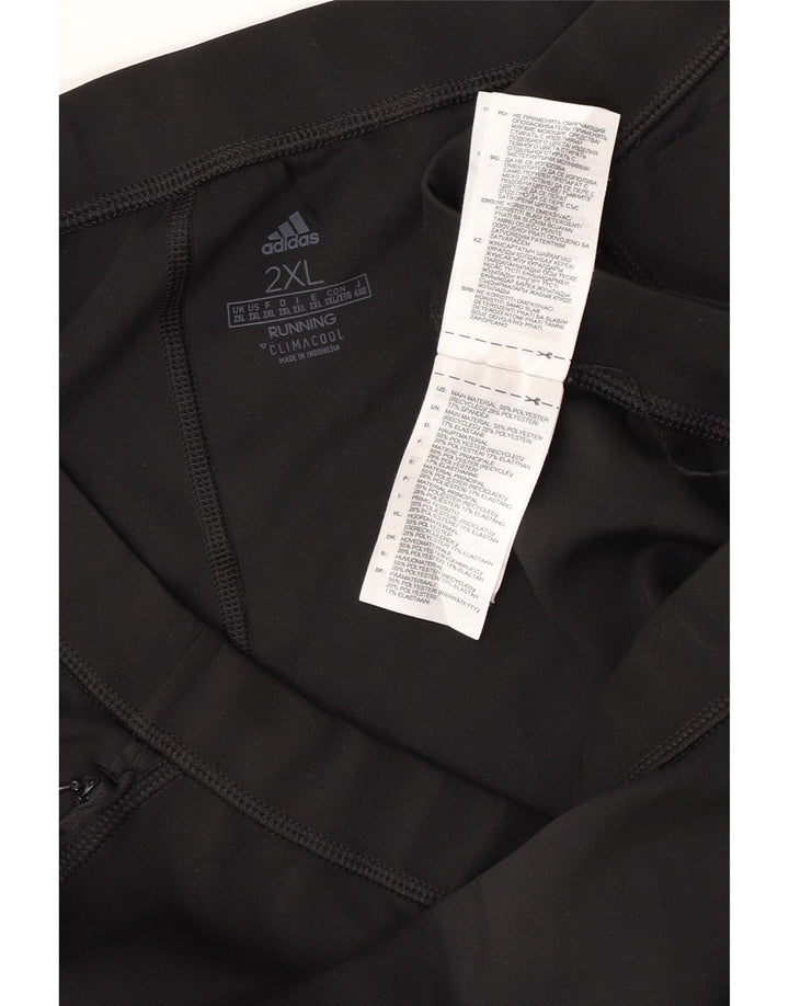 ADIDAS Mujer Climacool Chándal Pantalones UK 20 2XL Negro Poliéster