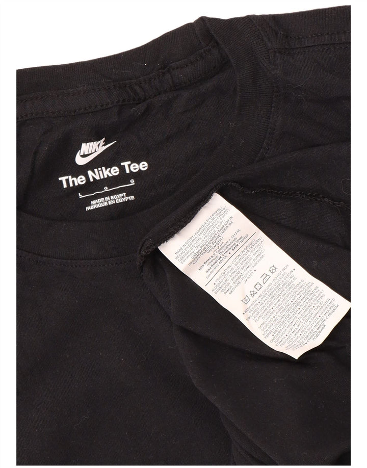 Nike - Camiseta para hombre, talla grande, color negro, algodón