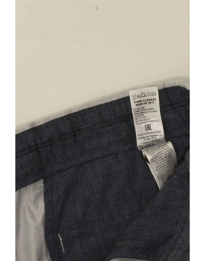 Marks & Spencer Pantalones cortos chinos para hombre W34 Algodón gris grande