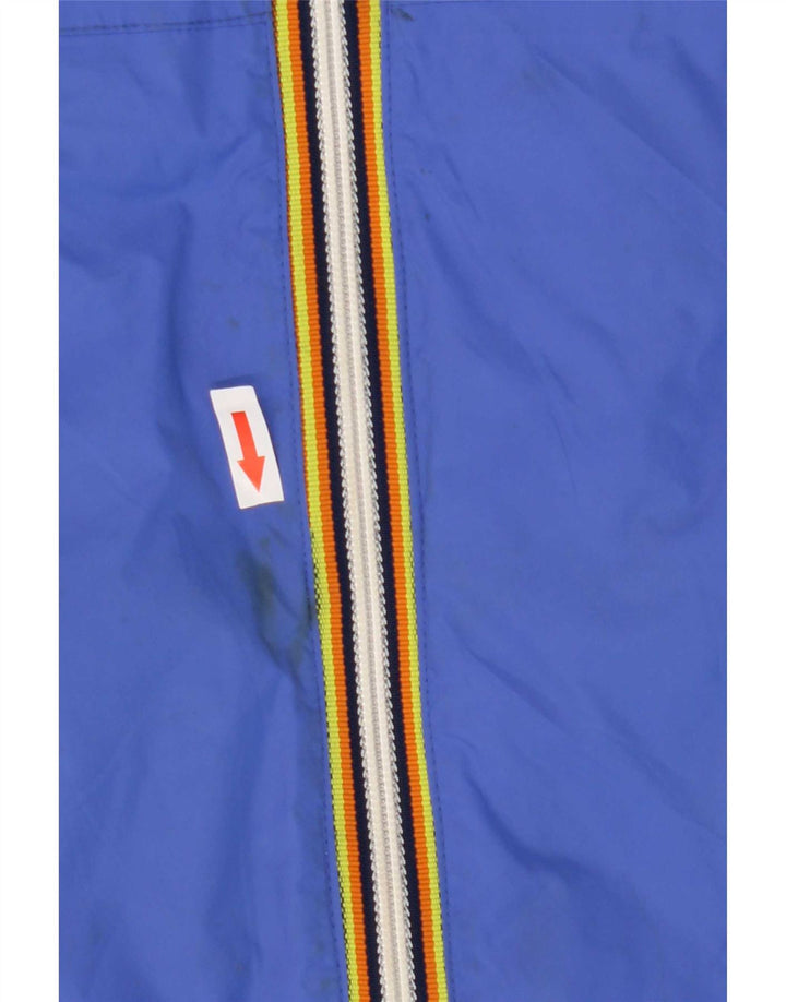 K-Way Chaqueta cortavientos con capucha para hombre UK 40 Large Poliamida azul