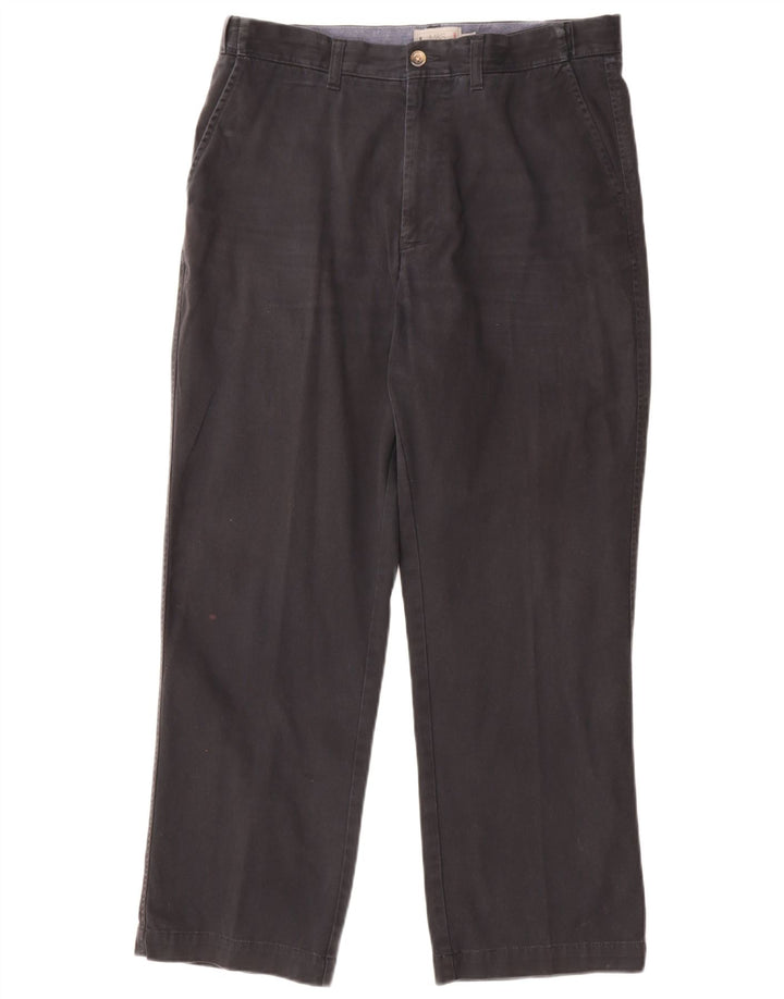 Marks & Spencer Pantalones chinos regulares para hombre W34 L29 Algodón azul marino