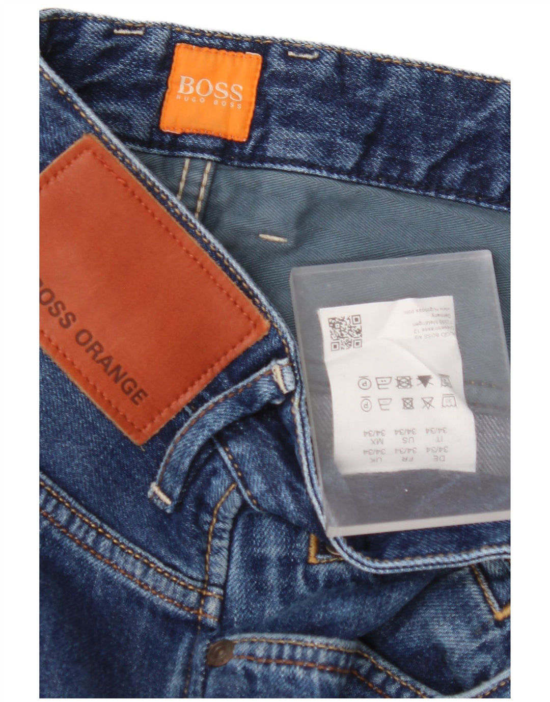 Vaqueros rectos para hombre HUGO BOSS W34 L30 Algodón azul