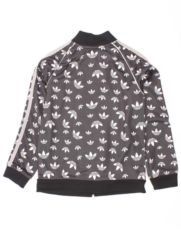 Adidas - Chaqueta de chándal con gráfico para niña, 7-8 años, color gris