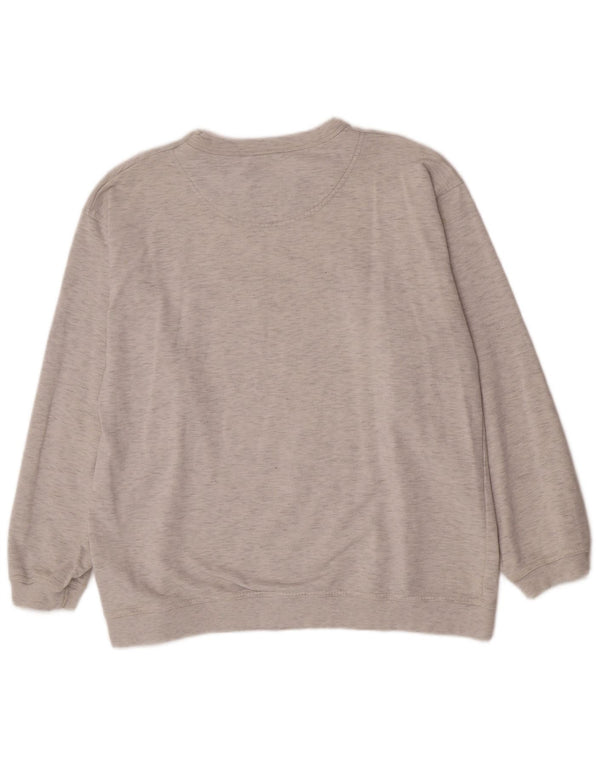 Champion Sudadera Gráfica para Hombre Jersey Grande De Algodón Moteado Gris