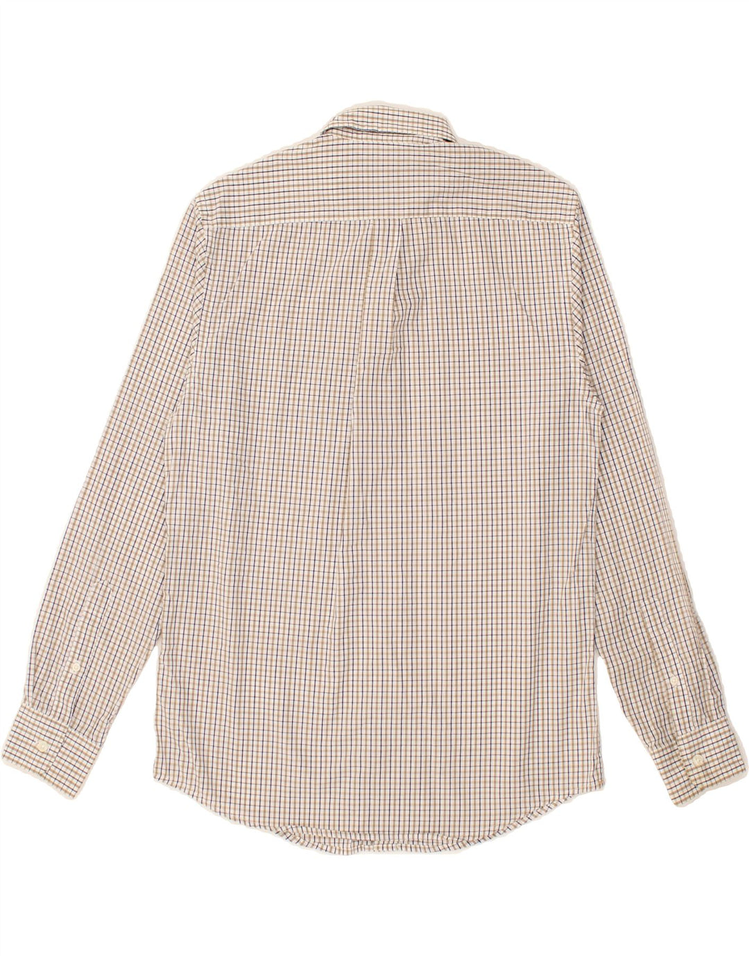 DOCKERS Mens Shirt Small Beige Check Cotton Vintage Dockers and Second-Hand Dockers from Messina Hembry 