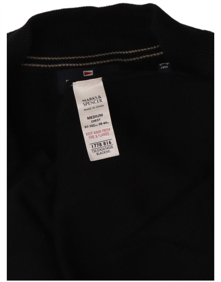 Marks & Spencer Suéter tipo cárdigan azul Harbor para hombre Algodón azul marino mediano