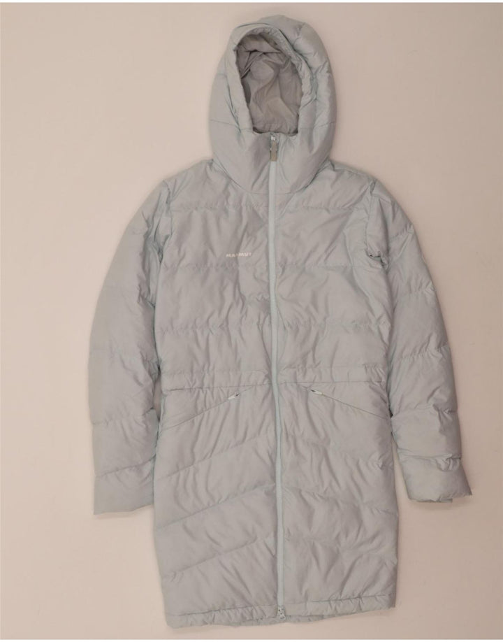 MAMMUT Womens Hooded Padded Coat UK 6 XS Blue Polyester Vintage Mammut and Second-Hand Mammut from Messina Hembry 