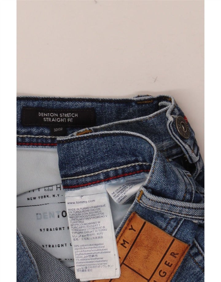 TOMMY HILFIGER Vaqueros rectos Denton para hombre W32 L32 Algodón azul