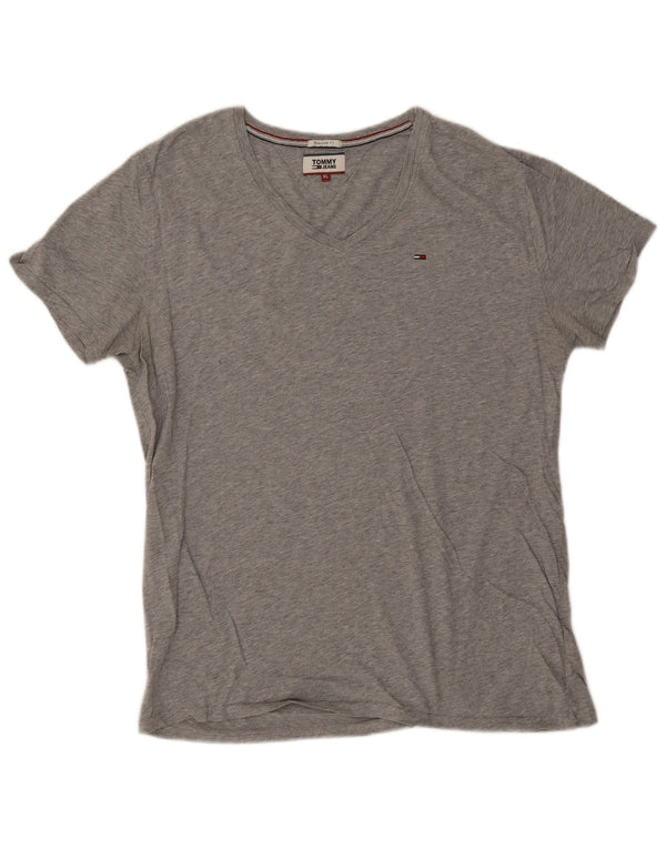 Tommy Hilfiger Camiseta Regular Fit para Hombre Top XL Algodón Gris